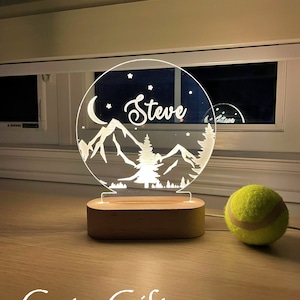 Personalized Birthday Gift, Night Light, Custom Gift for Girl, Boy, Kids, Baby Shower, Him, Father, Her, Mother, Christmas, Anniversary Gift