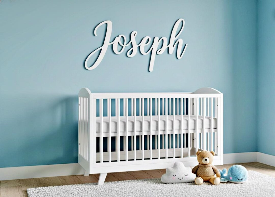 Personalized Wooden Nursery Name Sign • Custom Toddler Name Sign • Baby ...