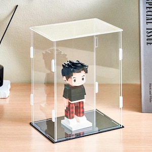 Clear Acrylic Display Case: Minifigure, Brick Toy & Collectible Protection