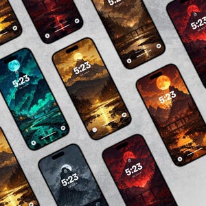 9 4K Mountain Wallpapers | Nature Phone Backgrounds for iPhone & Android | HD Digital Download Bundle