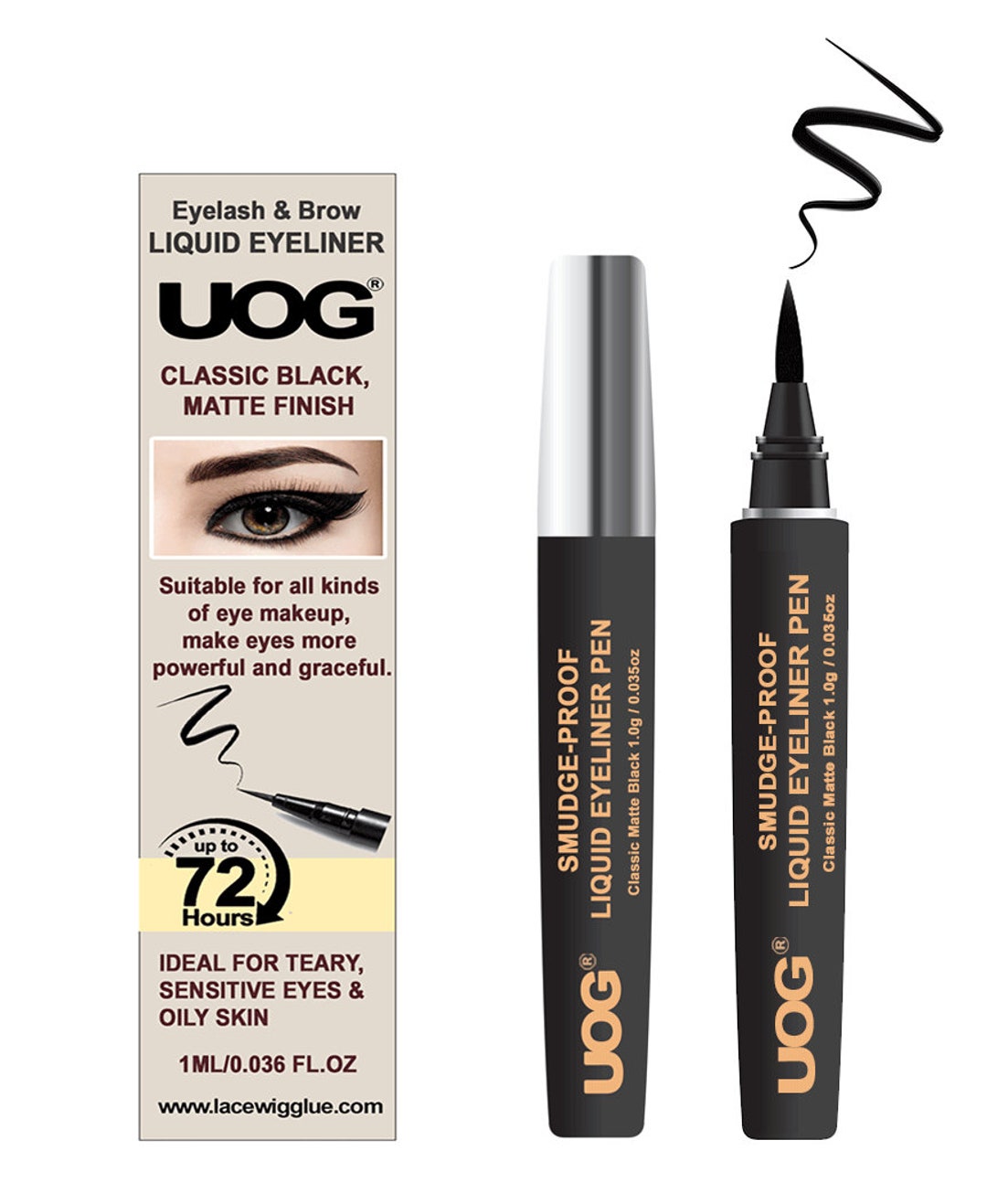 UOG Liquid Eyeliner. Smudgeproof Eyeliner. Last up to 72 Hours. Liquid
