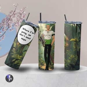 Anime inspired tumbler. Gift for the Anime lover