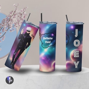 Jujutsu Kaisen, Anime Inspired Tumbler Personalized Infinite Void Tumbler, Manga Series, Anime Cup