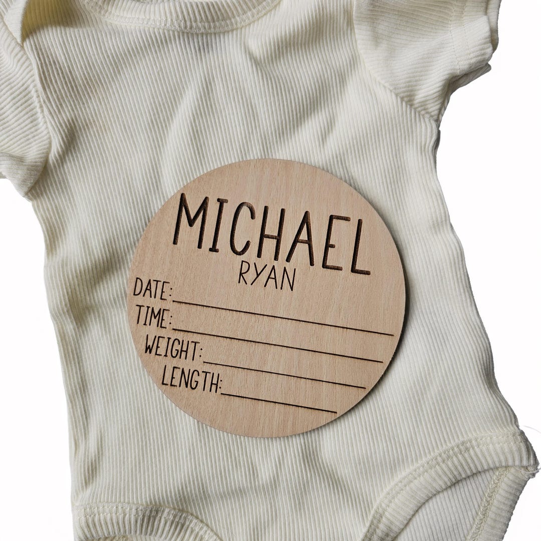 Baby Birth Announcement Sign, Personalized Baby Name Sign for Hospital ...