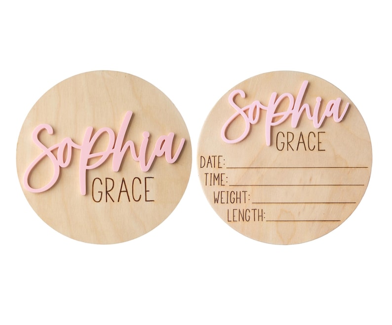 personalized baby birth announcement sign for hospital, newborn announcement sign, birth stat sign, baby arrival sign