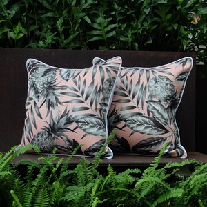 Set of 2, Prismatic Palm Full Front Pillows, Multiple Sizes: Covers and Inserts