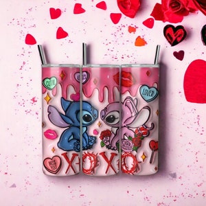 Valentine&#39;s Day 20oz. Tumbler/3D Inflated/Stitch
