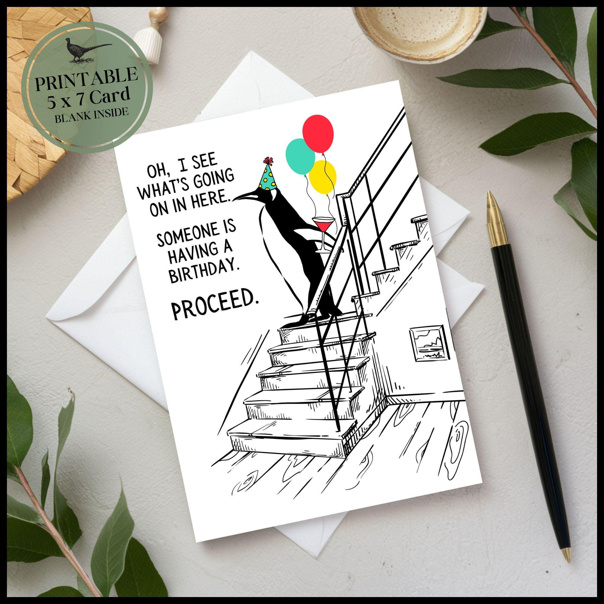 Billy Madison Birthday Card | Printable Billy Madison Penguin Card ...