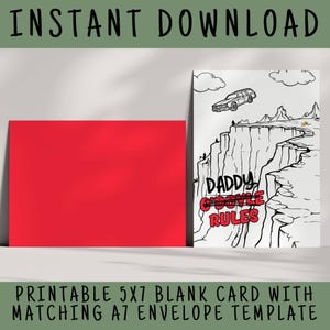 Billy Madison 'Daddy Rules' Card | Printable Billy Madison Father's Day Card | Dad Birthday Card | Adam Sandler | Instant Download