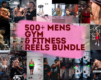 500+ Mens Gym Reels Bundle,Instagram reels,reel videos,fitness reels,facebook reels,TikTok Videos,YouTube Shorts