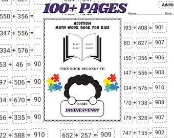 100+ Addition Math Activity,Home school maths,Maths Worksheets,Addition worksheet,Learning Math,Math printable,Kids activity
