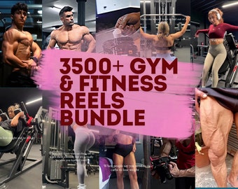 Bundel met 3500+ fitnesshaspels | Virale workoutvideo's voor TikTok Instagram YouTube | PLR MRR Doorverkooprechten digitale inhoud