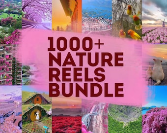 Bundel met 1000+ natuurreels, haspels op Instagram, haspelvideo's, natuurhaspels, Facebook-haspels, tiktok-video's, YouTube-shorts