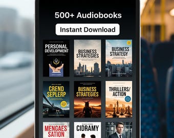 500+ Audiobooks Collection | Personal Development, Business, Action & More | Instant Download | Learn On-the-Go | Resell Rights