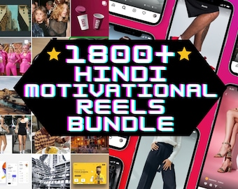 1800+ Motivational Reels Bundle, Instagram reels, reel videos, Motivational reels, Facebook reels, TikTok videor, YouTube Shorts