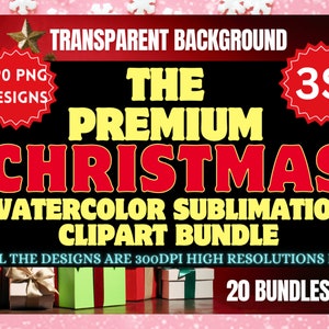 590 Christmas Clipart Bundle,Watercolor Christmas Clipart,christmas clipart,christmas bundle,Watercolor christmas,Digital Clipart,PNG