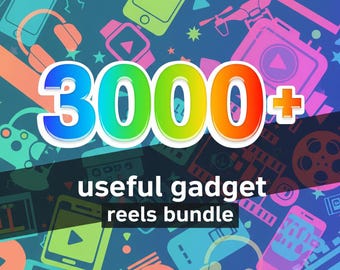 Paquete de más de 3000 Reels útiles para gadgets en redes sociales / Videos virales de gadgets / Paquete de Reels de productos digitales
