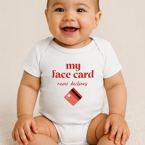 Body ludique pour bébé - « Ma carte de visite ne décline jamais » - jolie tenue pour bébé, cadeau pour la fête des pères, vêtements rigolos pour bébé, cadeau unique pour baby shower