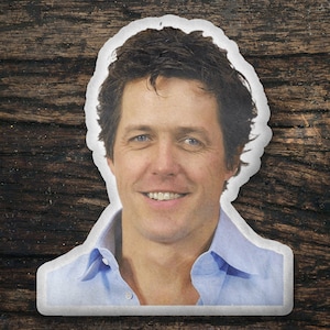 Hugh Grant Custom Shaped Pillow, Custom Shape Pillow Gift Idea, Cadeau voor ongeveer een jongen filmfans, Cool Custom Pillow Gift Idea Design