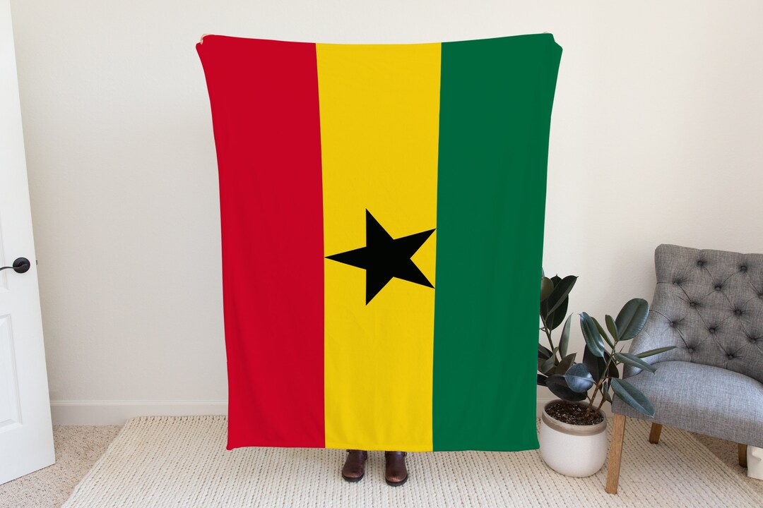Ghana Flag Blanket, Ghana Country Blanket, Blanket for Ghana Lovers