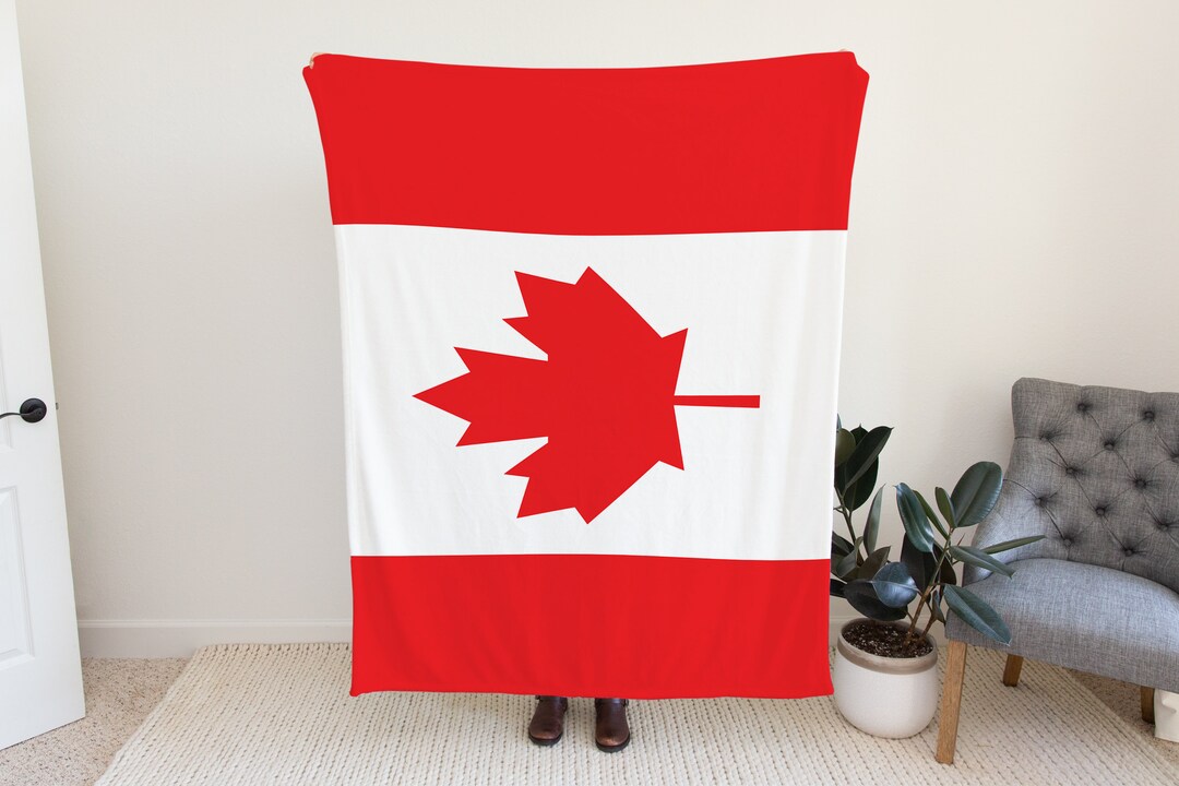 Canada Flag Blanket, Canada Country Blanket, Blanket for Canada Lovers