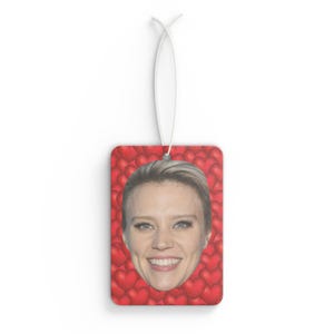 Kate McKinnon Car Air Freshener, Air Freshener for Car with Funny Face, Best Car Scent Gift Idea, Gift For Bombshell Movie Fans