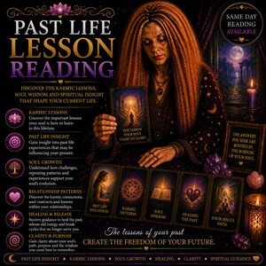 Past Life Lesson Reading Same Day, Accurate Psychic Guidance, Karmic Lessons, Soul Growth and Past Life Insight image 1