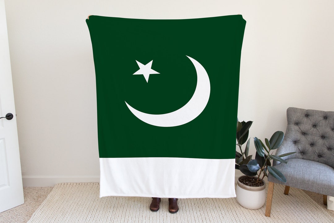 Pakistan Flag Blanket, Pakistan Country Blanket, Blanket for Pakistan