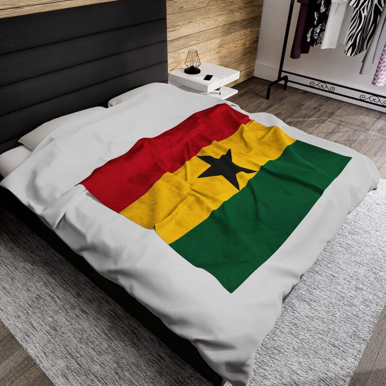 Ghana Flag Blanket, Ghana Country Blanket, Blanket for Ghana Lovers