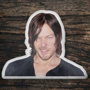 Almohada con forma personalizada de Norman Reedus, Idea de regalo de almohada con forma personalizada, Regalo para fanáticos de las películas de chismes, Diseño de idea de regalo de almohada personalizada genial