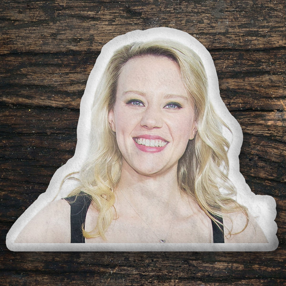 Kate McKinnon Custom Shaped Pillow, Custom Shape Pillow Gift Idea, Gift for Bombshell Movie Fans, Cool Custom Pillow Gift Idea Design