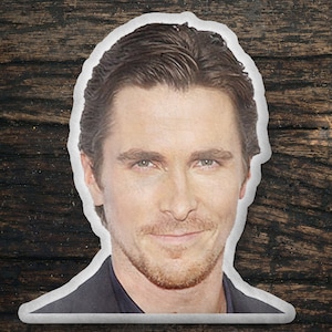 Christian Bale Custom Shaped Pillow, Custom Shape Pillow Gift Idea, Gift for Vice Movie Fans, Cool Custom Pillow Gift Idea Design