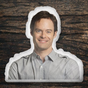 Bill Hader Custom Shaped Pillow, Custom Shape Pillow Gift Idea, Gift for Superbad Movie Fans, Cool Custom Pillow Gift Idea Design