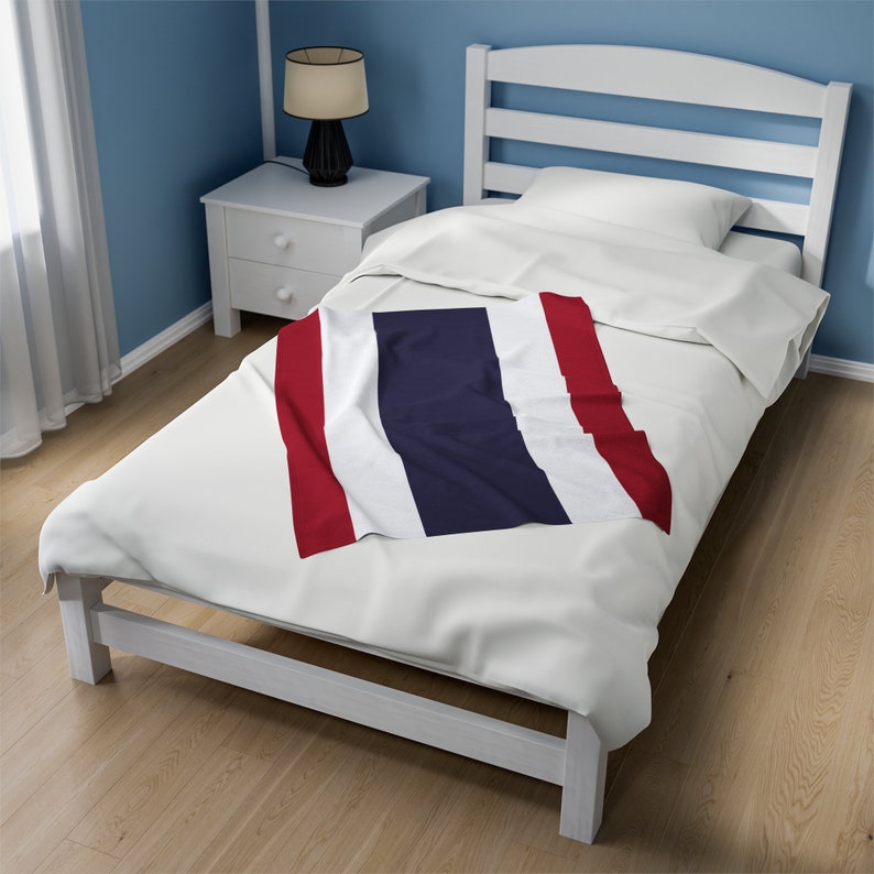 Thailand Flag Blanket, Thailand Country Blanket, Blanket for Thailand
