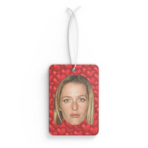 Gillian Anderson Car Air Freshener, Air Freshener for Car with Funny Face, Best Car Scent Gift Idea, Gift For The Mighty Movie Fans