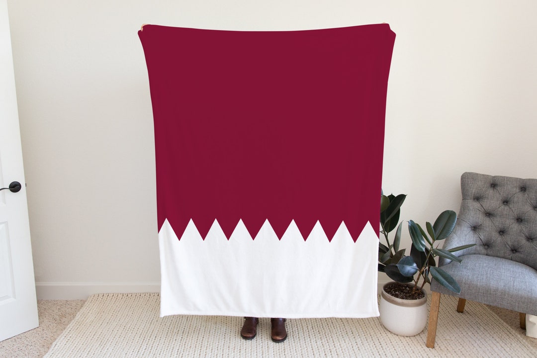 Qatar Flag Blanket, Qatar Country Blanket, Blanket for Qatar Lovers
