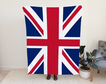 United Kingdom Flag Blanket, United Kingdom Country Blanket, Blanket For United Kingdom Lovers, Country Flag Blanket, Custom Flag Blanket