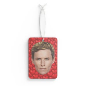 Eddie Redmayne Car Air Freshener, Air Freshener for Car with Funny Face, Best Car Scent Gift Idea, Gift For The Danish Girl Movie Fans