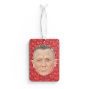 Daniel Craig Car Air Freshener, Air Freshener for Car with Funny Face, Best Car Scent Gift Idea, Gift For Logan Lucky Movie Fans