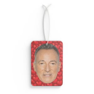 Bruce Springsteen Car Air Freshener, Air Freshener for Car with Funny Face, Best Car Scent Gift Idea, Gift For Bruce Springsteen Fans