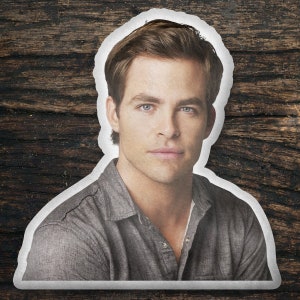 Chris Pine Custom Shaped Pillow, Custom Shape Pillow Gift Idea, Gift for Unstoppable Movie Fans, Cool Custom Pillow Gift Idea Design