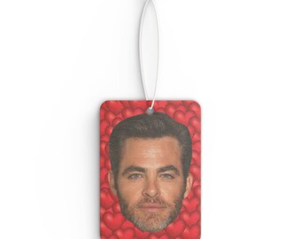 Chris Pine Car Air Freshener, Air Freshener for Car with Funny Face, Best Car Scent Gift Idea, Gift For Unstoppable Movie Fans