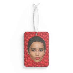 Zoe Kravitz Car Air Freshener, Air Freshener for Car with Funny Face, Best Car Scent Gift Idea, Gift For Dope Movie Fans