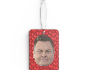 Nick Offerman Car Air Freshener, Air Freshener for Car with Funny Face, Best Car Scent Gift Idea, Gift For Fargo Movie Fans