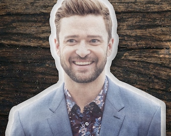 Justin Timberlake Custom Shaped Pillow, Custom Shape Pillow Gift Idea, Gift for In Time Movie Fans, Cool Custom Pillow Gift Idea Design