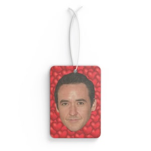 John Cusack Car Air Freshener, Air Freshener for Car with Funny Face, Best Car Scent Gift Idea, Gift For High Fidelity Movie Fans