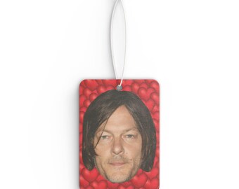 Norman Reedus Car Air Freshener, Air Freshener for Car with Funny Face, Best Car Scent Gift Idea, Gift For The Boondock Saints Movie Fans