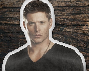 Jensen Ackles Custom Shaped Pillow, Custom Shape Pillow Gift Idea, Gift for Ten Inch Hero Movie Fans, Cool Custom Pillow Gift Idea Design