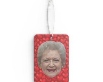 Betty White Car Air Freshener, Air Freshener para carro com rosto engraçado, melhor ideia de presente de aroma para carro, presente para fãs de filmes de Lake Placid