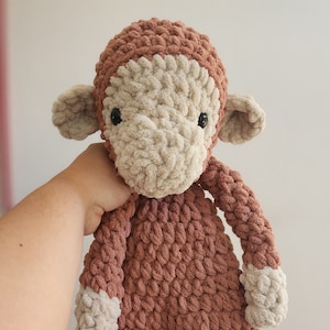 Crochet Monkey Snuggler and Lovey